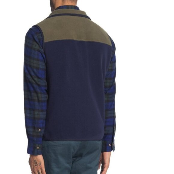 Brooks Brothers Colorblock Polar Fleece Zip Vest - Picture 2 of 8